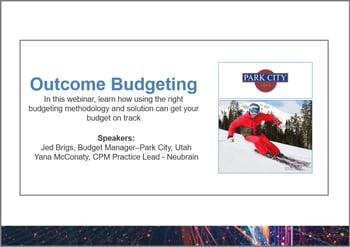 Budgeting for Outcomes Webinar